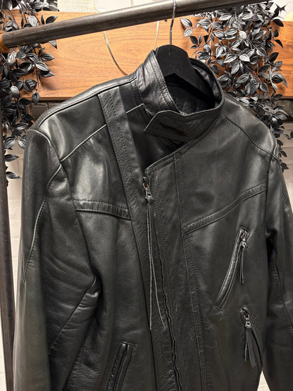 Yohji Yamamoto ‘Y’s’ Horse Leather Raw Cuff Moto-Jacket