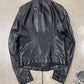 SS2015 Rick Owens ‘Stooges’ Black Calfskin Leather Biker Jacket
