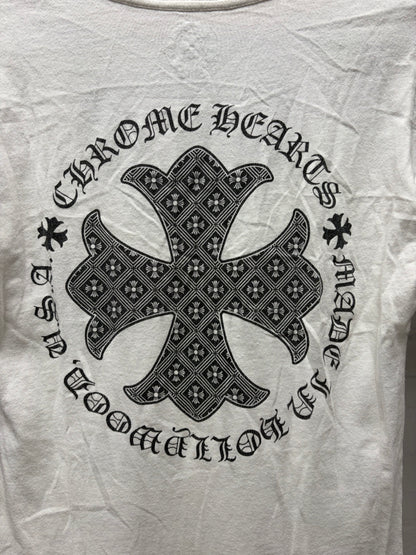 Chrome Hearts ‘CH Plus Cross’ Hollywood Store Exclusive Scoop Neck White T-Shirt