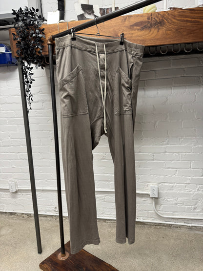 Rick Owens DRKSHDW Dust Brown ‘Lounge’ Drawstring Pants