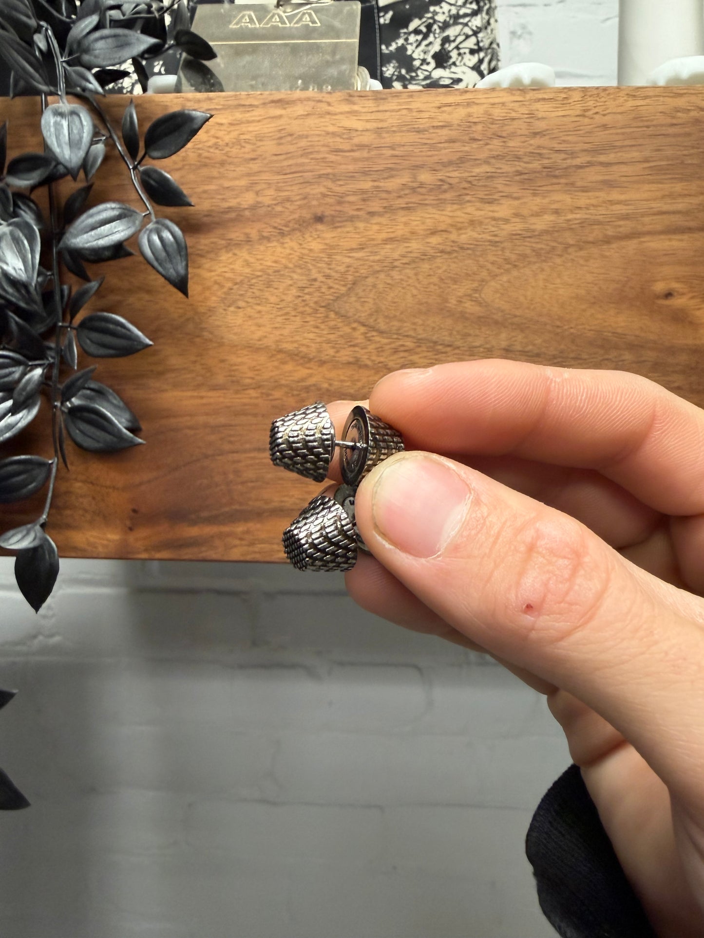 Balenciaga ‘Cagole’ Silver Stud Earring Set