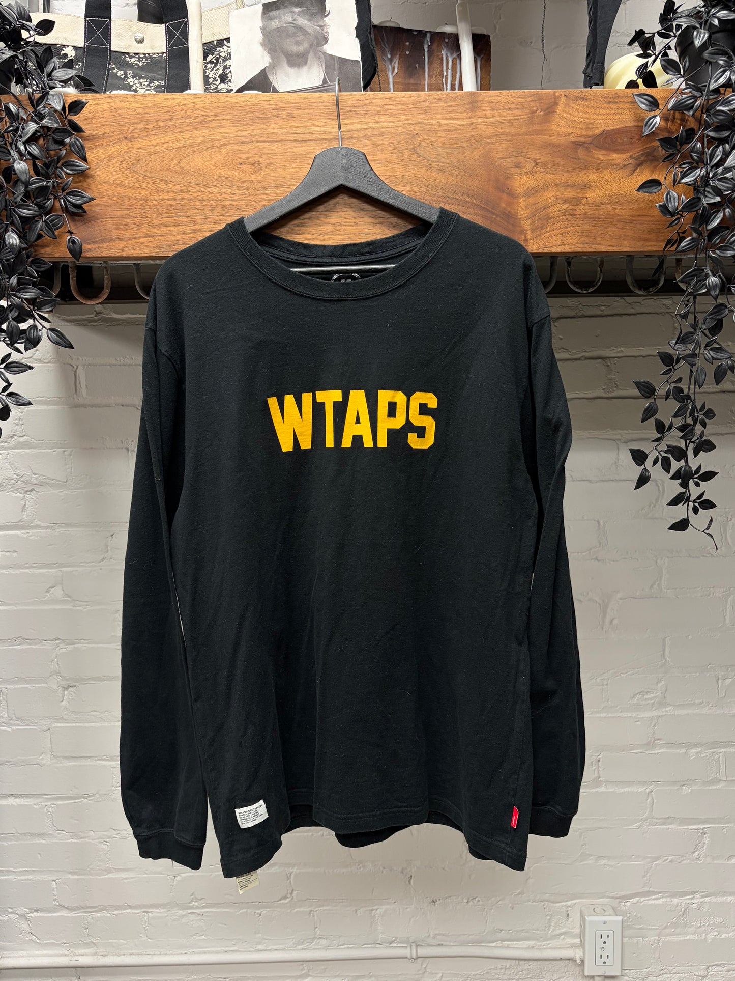 Wtaps ‘Desert Storm SOD’ Black/Yellow Long Sleeve Shirt