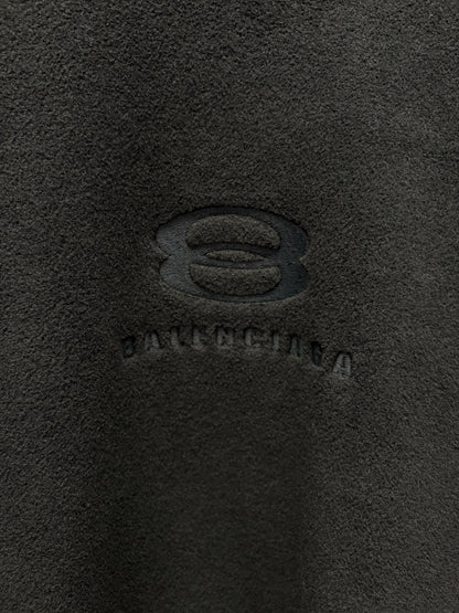 AW2023 Balenciaga ‘Unity Sports Icon’ Logo Black Fleece Sweatshirt