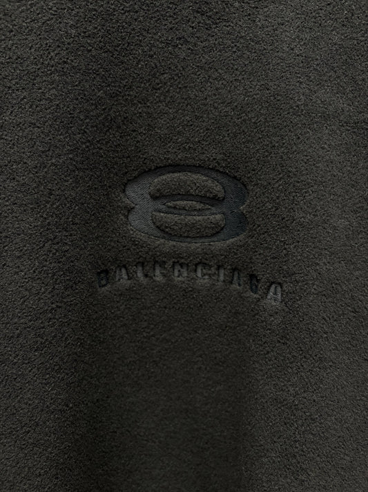 AW2023 Balenciaga ‘Unity Sports Icon’ Logo Black Fleece Sweatshirt