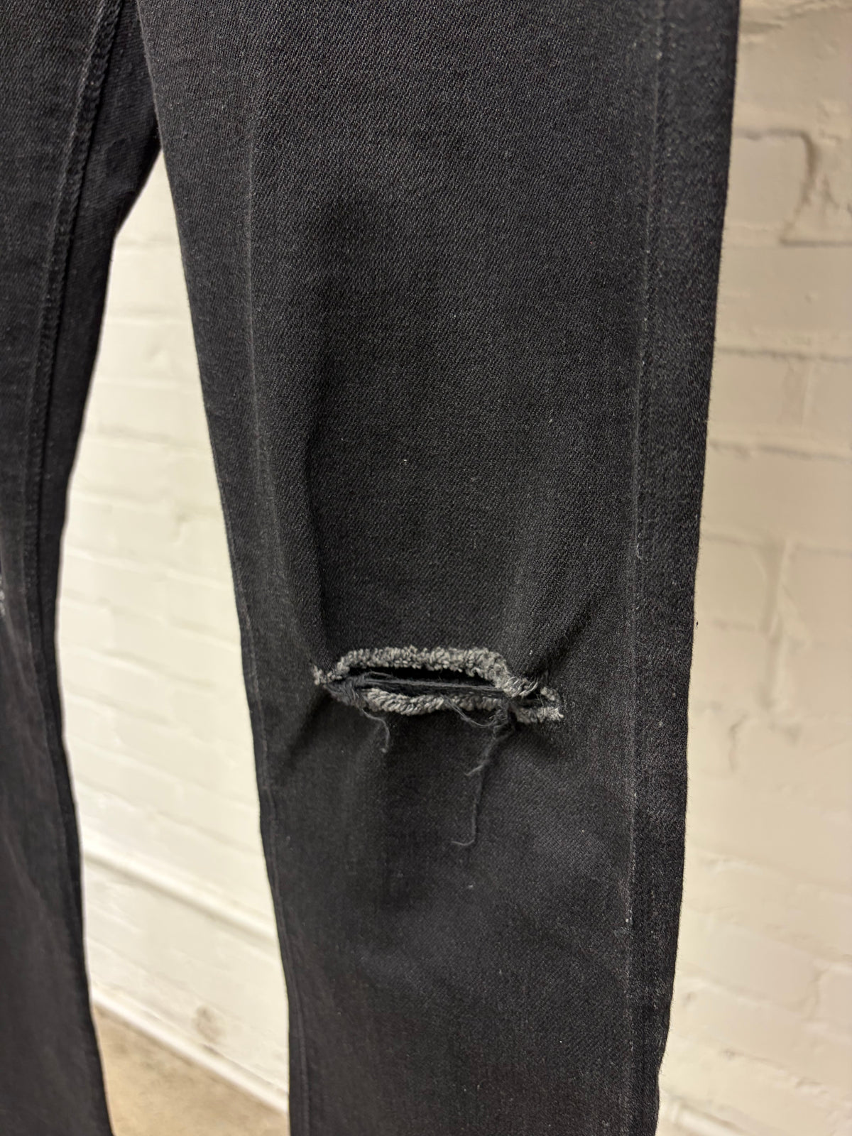 AW2014 Saint Laurent by Hedi Slimane ‘Crash’ Black Distressed Skinny Jeans