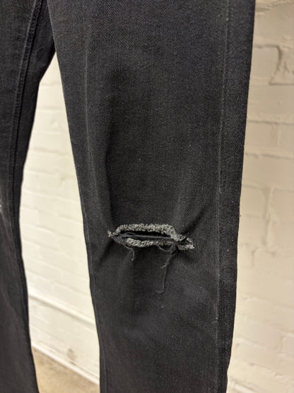 AW2014 Saint Laurent by Hedi Slimane ‘Crash’ Black Distressed Skinny Jeans