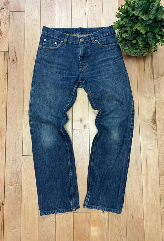 1999 Helmut Lang Classic Blue Boot Cut Denim