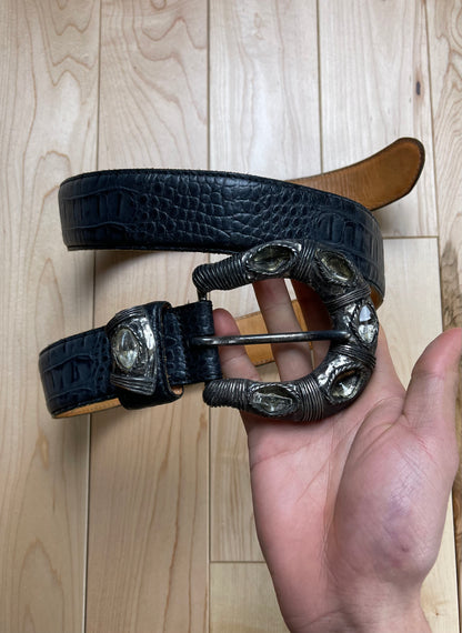 Tornado Mart Stone Studded Leather Belt