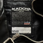 Kadoya ‘Battlesuit’ Armored Black Leather Biker Jacket