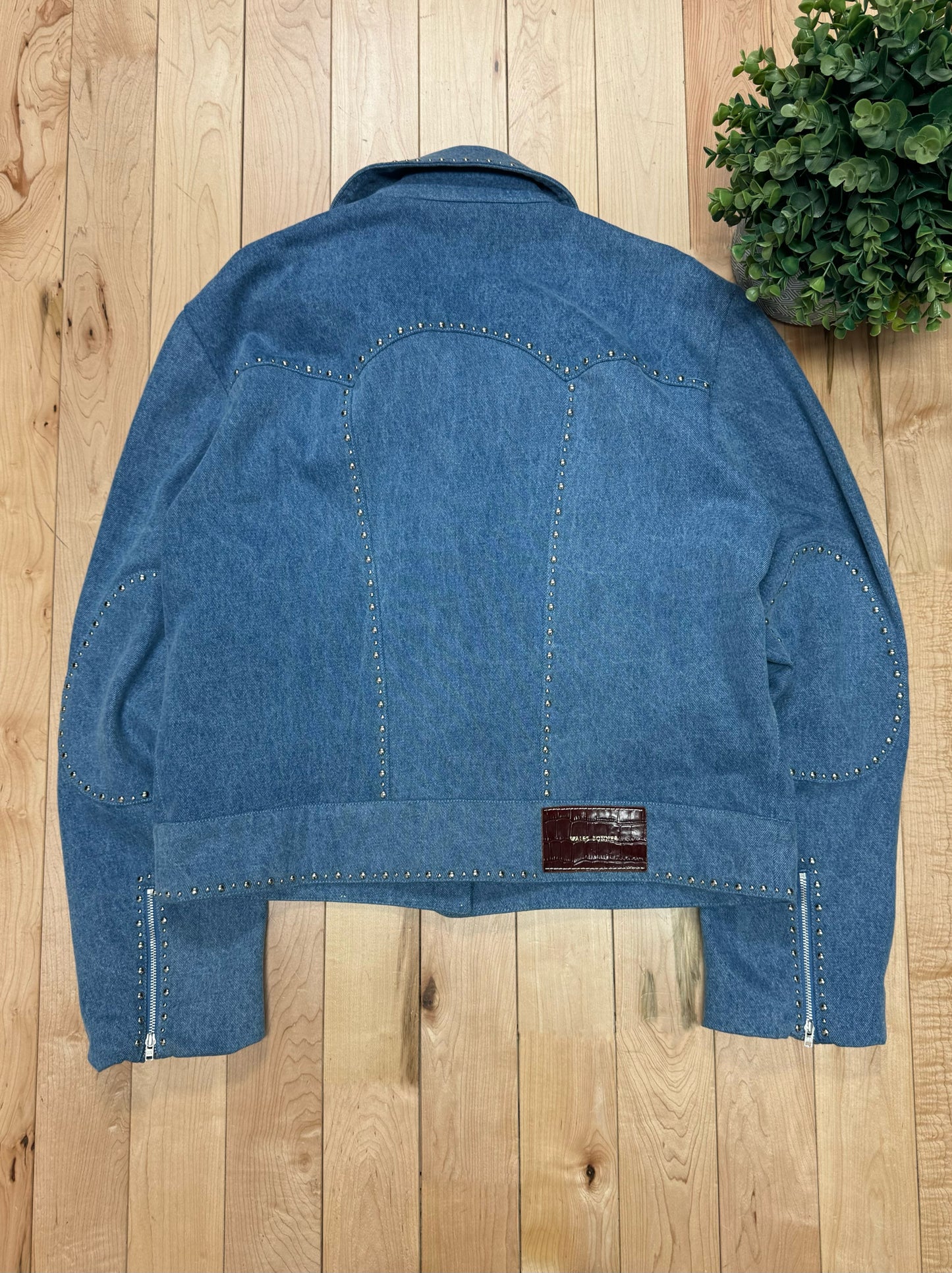 Wales Bonner Studded ‘Marching Band’ Enzyme Wash Denim Jacket