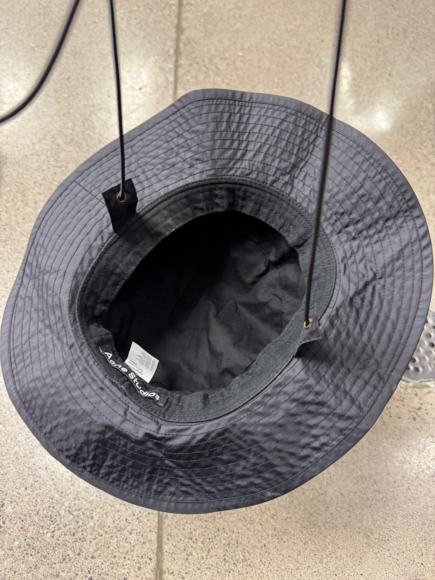 Acne Studios ‘Buko’ Black Nylon Bucket Hat