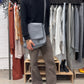 2013 Goyard ‘Grand Bleu’ GM Grey Leather Messenger Bag