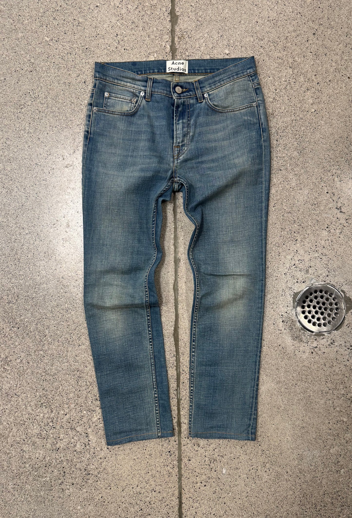 Acne Studios ‘Ace LT’ Dirt Wash Slim/Skinny Denim