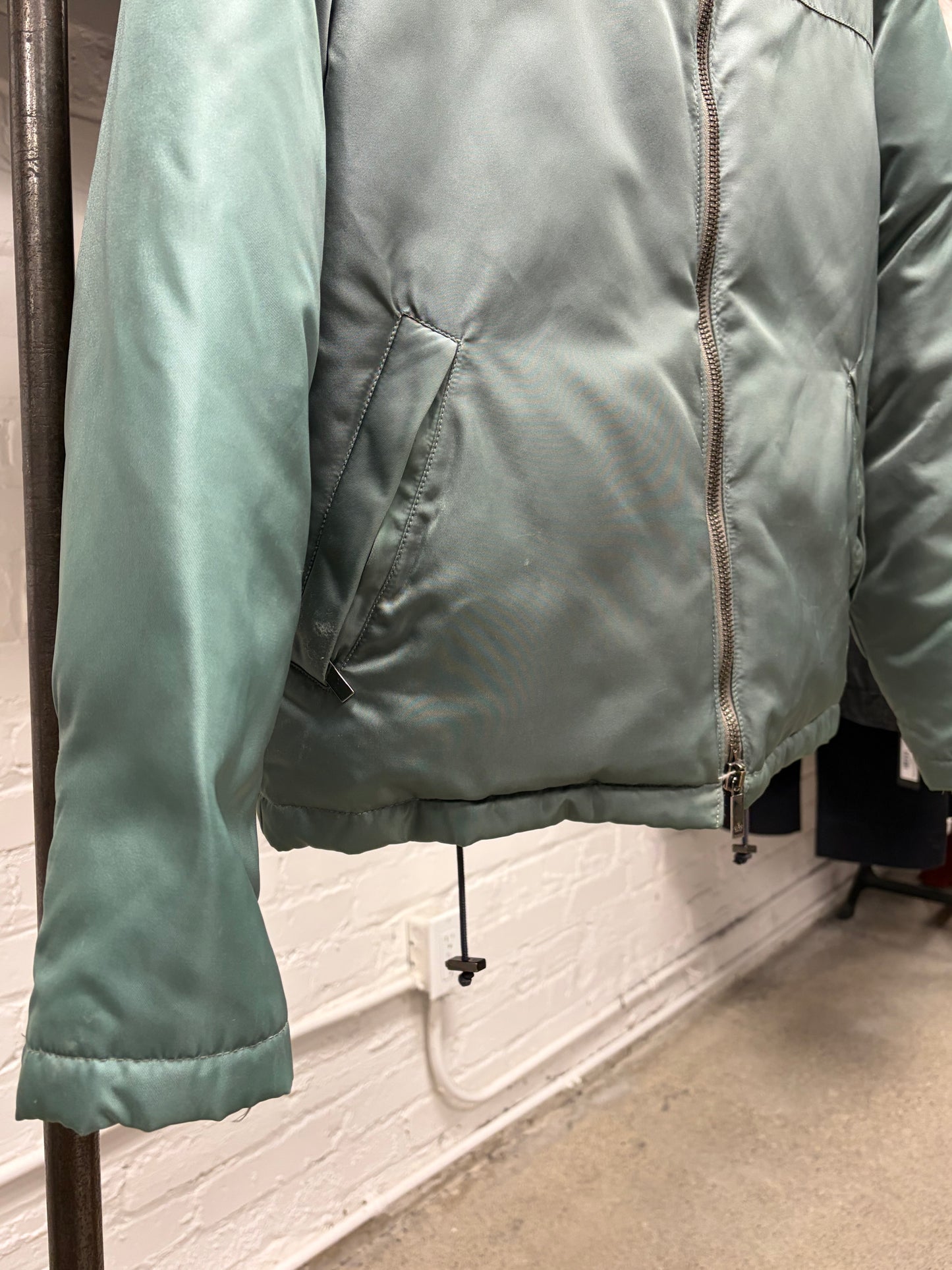 AW1997 Gucci by Tom Ford ‘Flat Padded’ Teal Blue Puffer Jacket