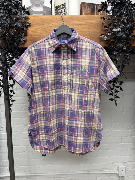 SS2006 Junya Watanabe x Post Overalls Gingham Plaid Short Sleeve Button Up Shirt