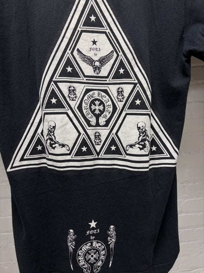 Chrome Hearts ‘Foti Pyramid’ Faded Black Graphic T-Shirt