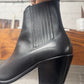 Helmut Lang Calfskin Leather ‘Cuban’ Heel Pointed Toe Boots