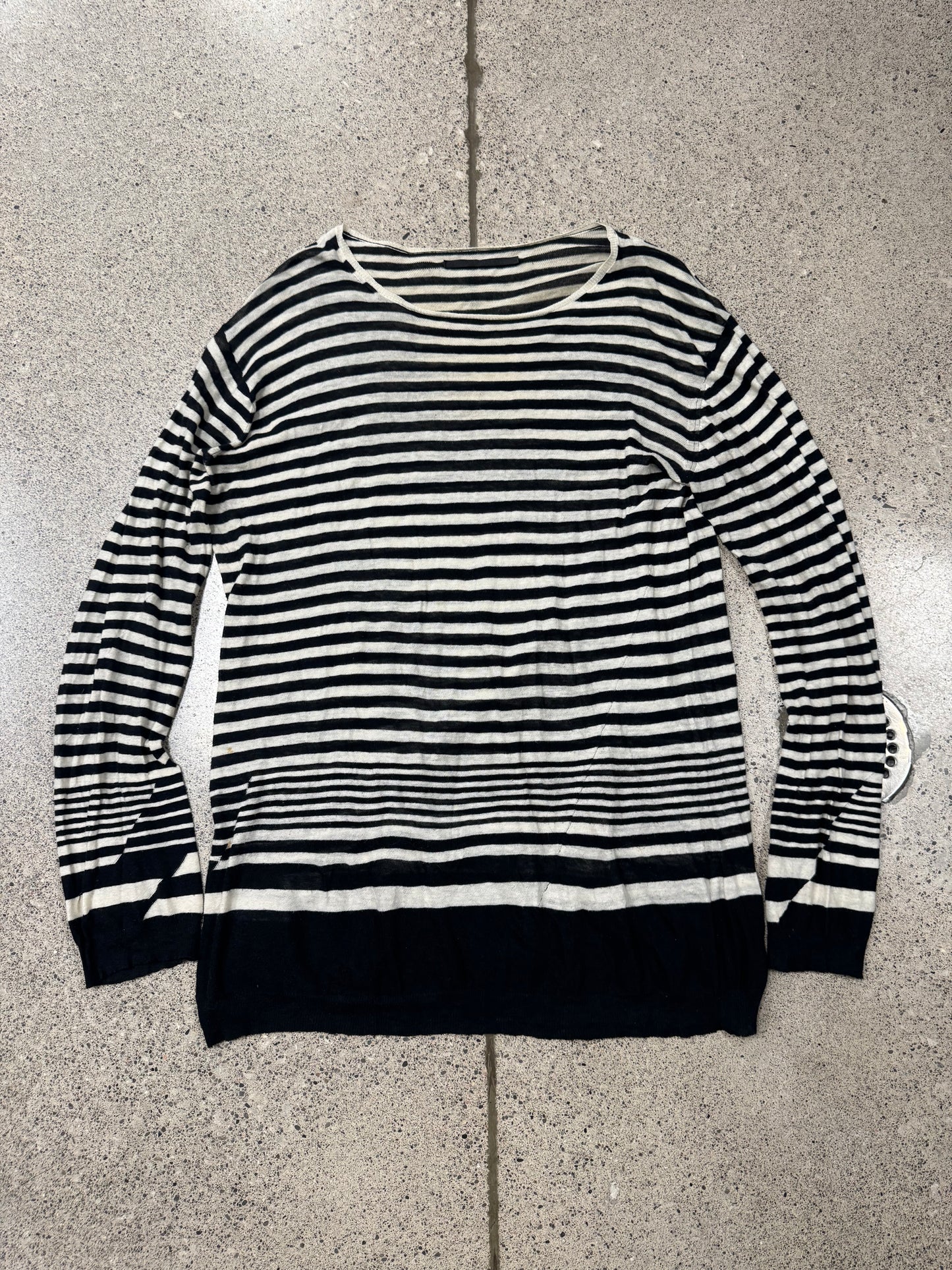 Haider Ackermann Cashmere Striped Knit Sweater