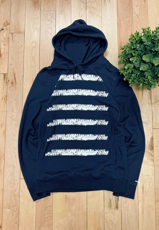 Number (N)ine ‘Blur’ Motion Logo Hoodie