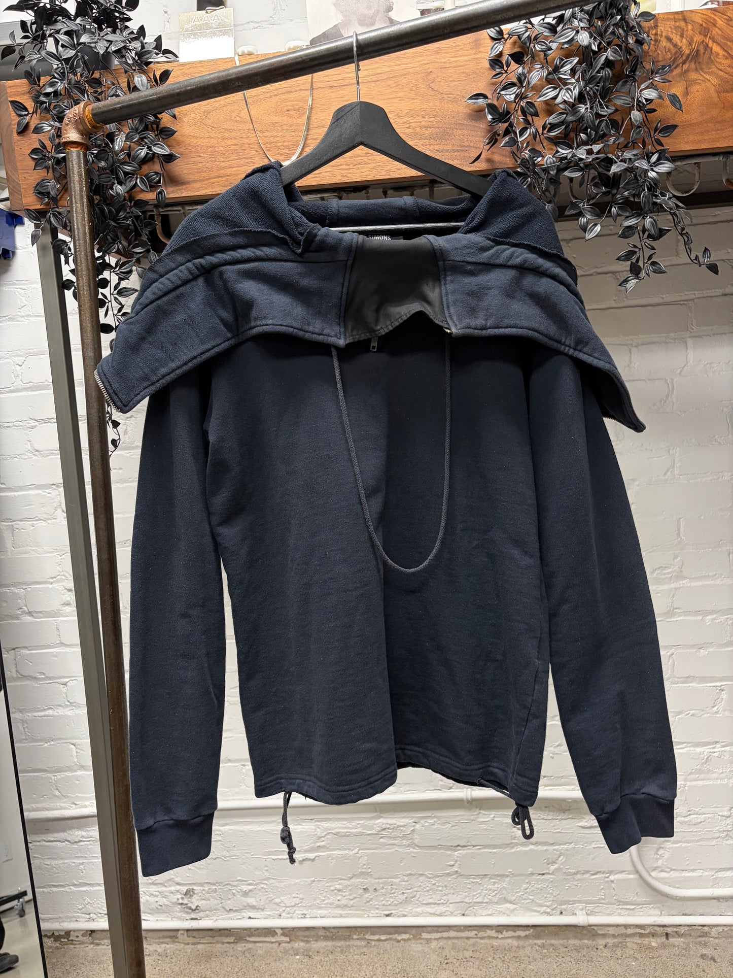 AW2006 Raf Simons ‘Alien Zip’ Split Hood Pullover Hoodie