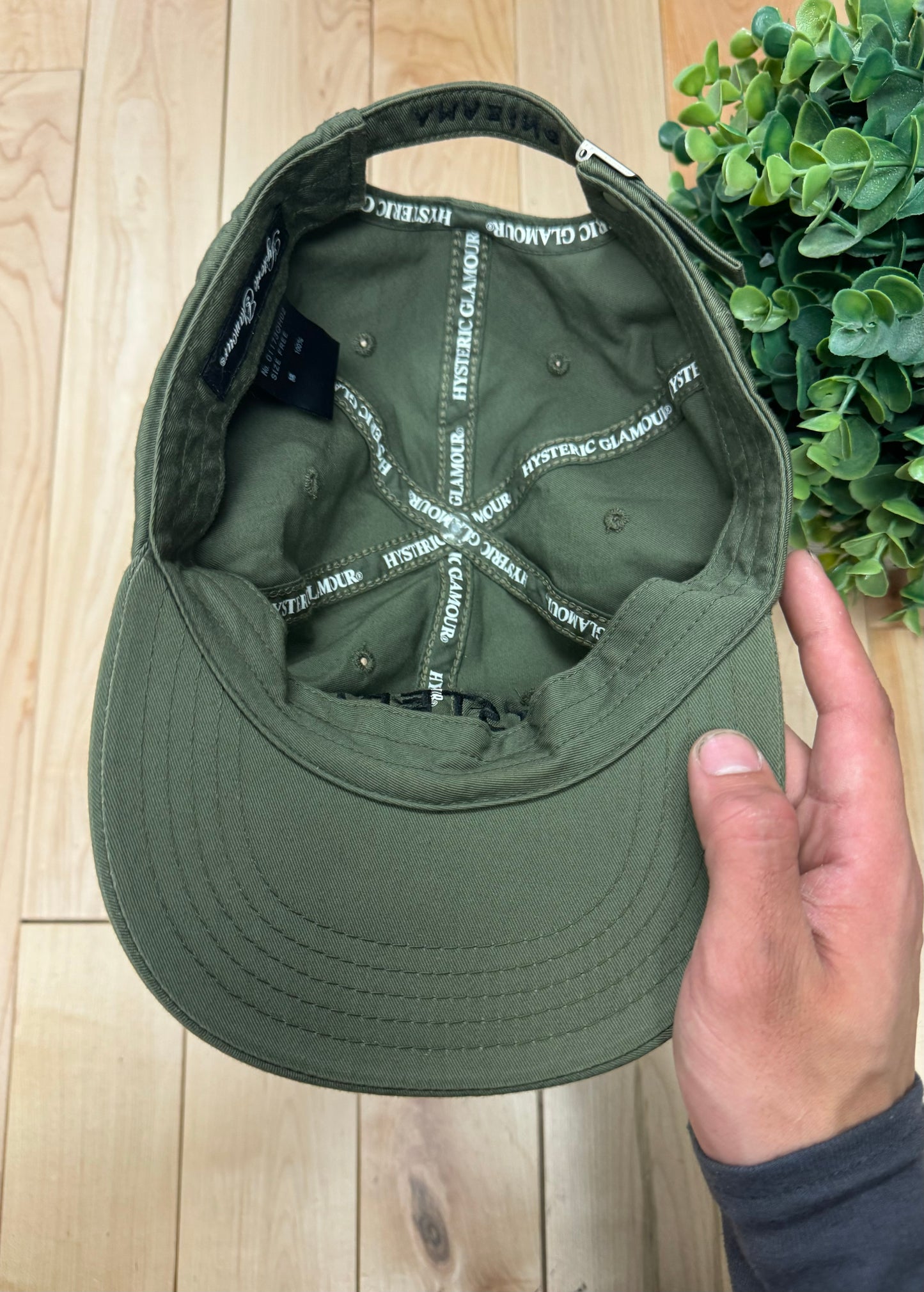 Hysteric Glamour ‘Army Green’ Strapback Hat