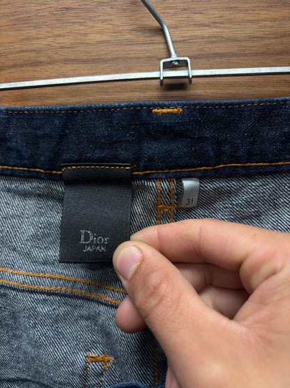 Dior Homme Japan Exclusive Raw Washed Blue Selvedge Skinny Jeans