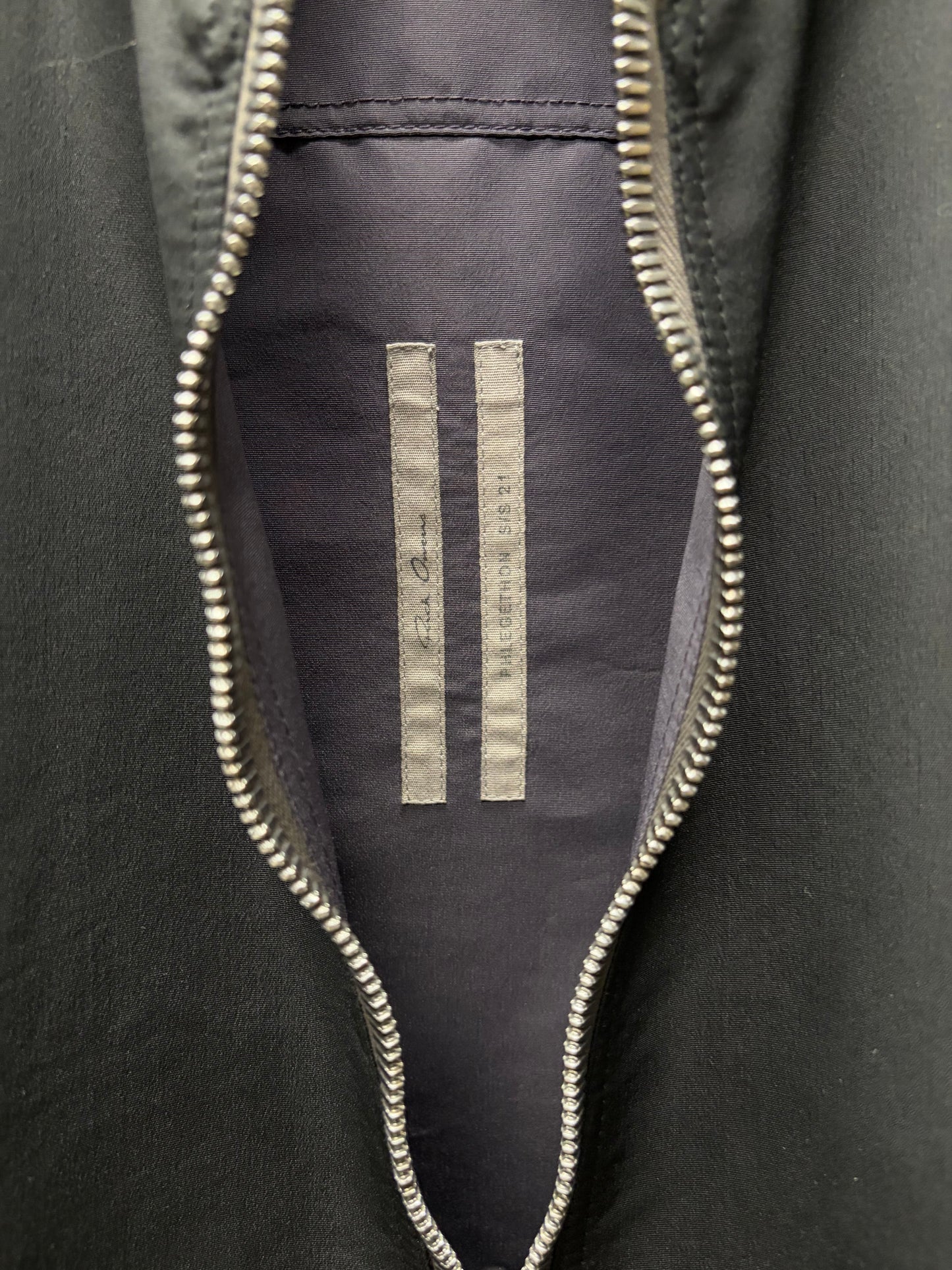 AW2021 Rick Owens ‘Phlegethon’ Black/Plum Reversible Bomber Jacket