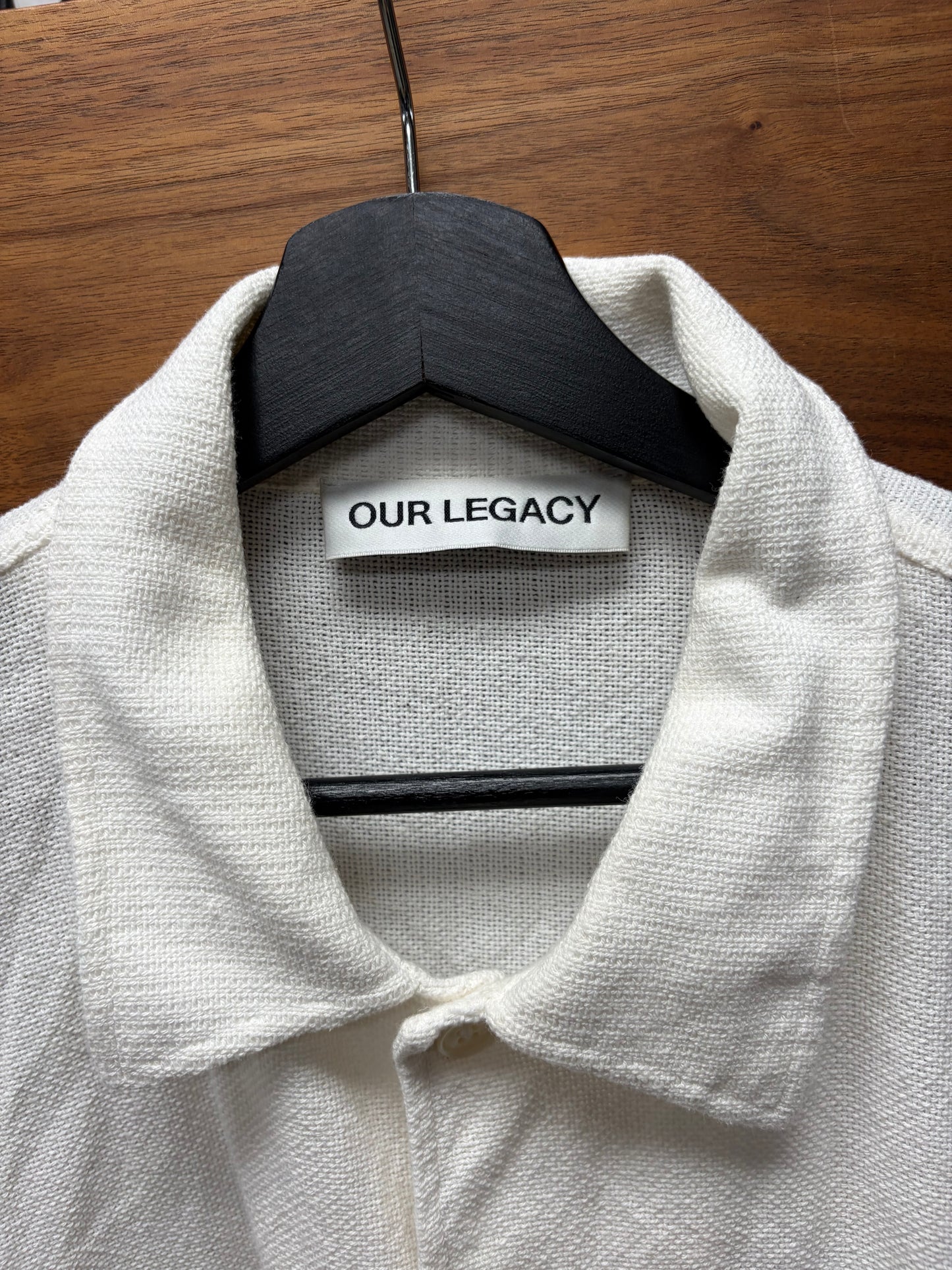 Our Legacy ‘Box Shirt’ White Short Sleeve Polo