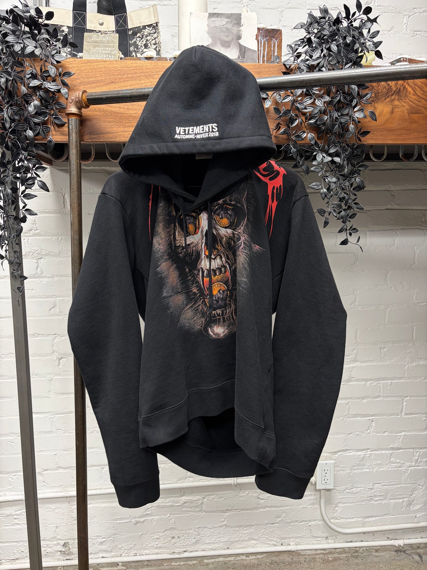 AW2018 Vetements ‘Misplaced Skull’ Hoodie