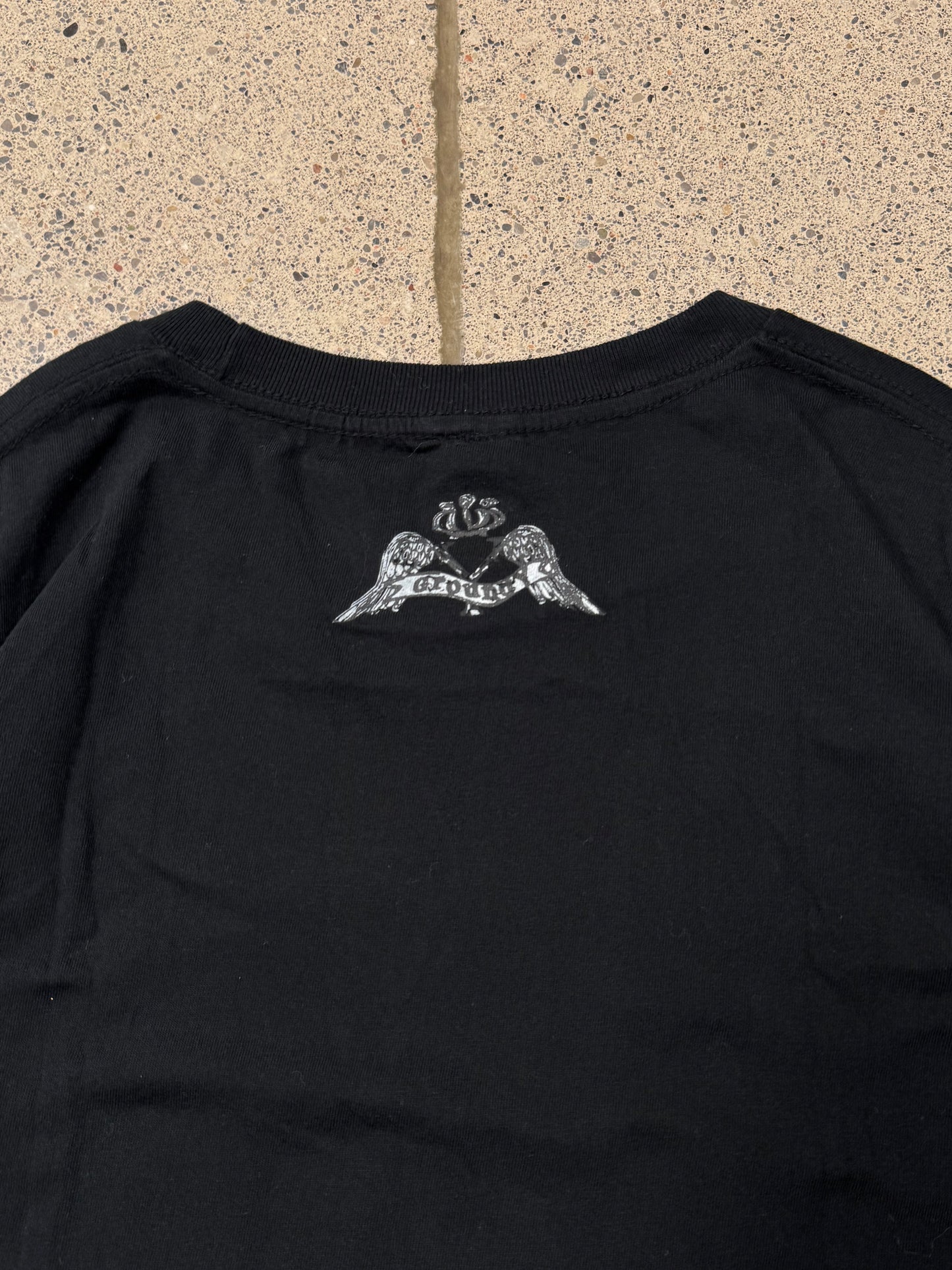 Yohji Yamamoto ‘Ground Y’ Crested Wings Black Graphic T-Shirt