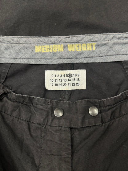 Maison Martin Margiela Brown Wide Leg 3/4 Length Shorts