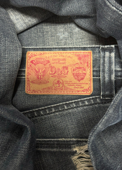 Dolce & Gabbana Distressed Grey Bootcut Denim