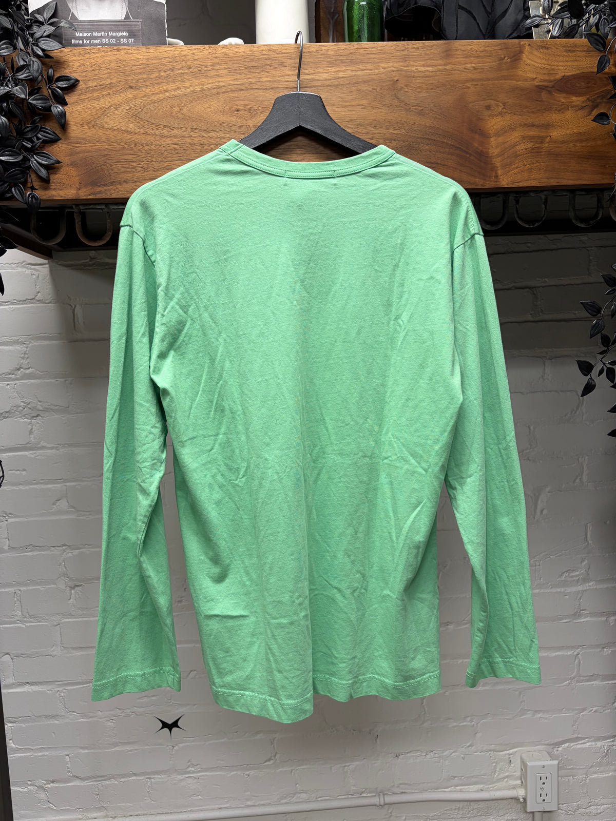 Comme Des Garçons Shirt ‘Minimal Logo’ Long Sleeve Shirt