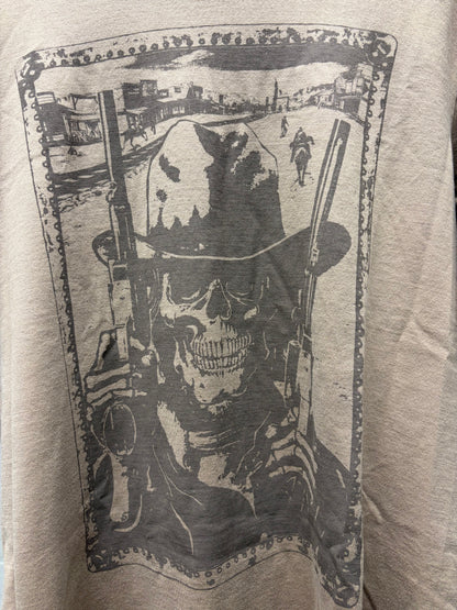 SS2007 Number (N)ine ‘About a Boy’ Skeleton Duel Brown Graphic T-Shirt