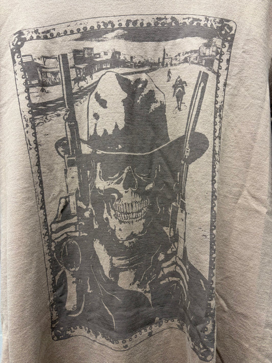 SS2007 Number (N)ine ‘About a Boy’ Skeleton Duel Brown Graphic T-Shirt