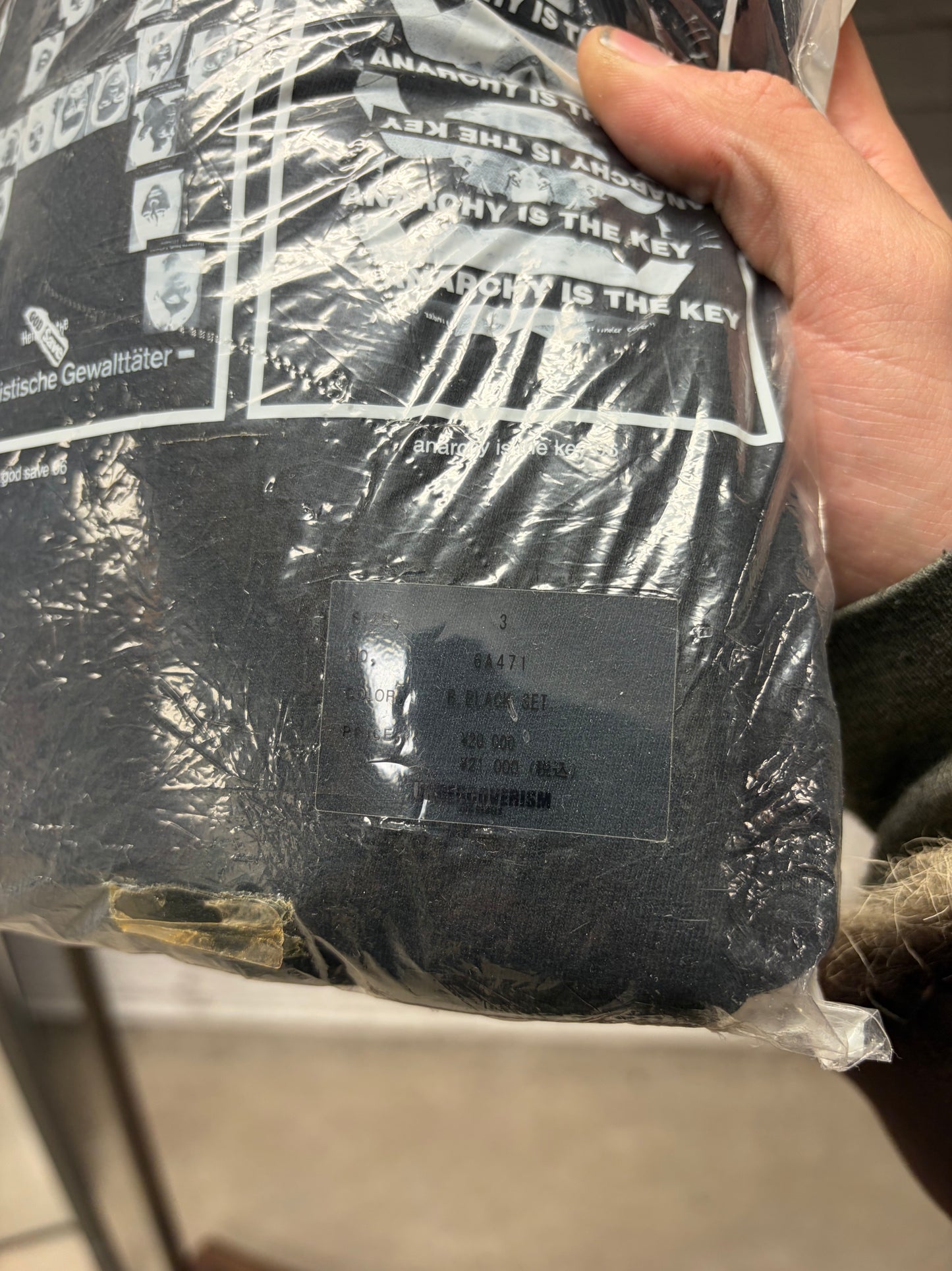 AW2007 Undercover x Vandalize ‘Anarchy’ 3 Piece T-Shirt Sealed Package Set