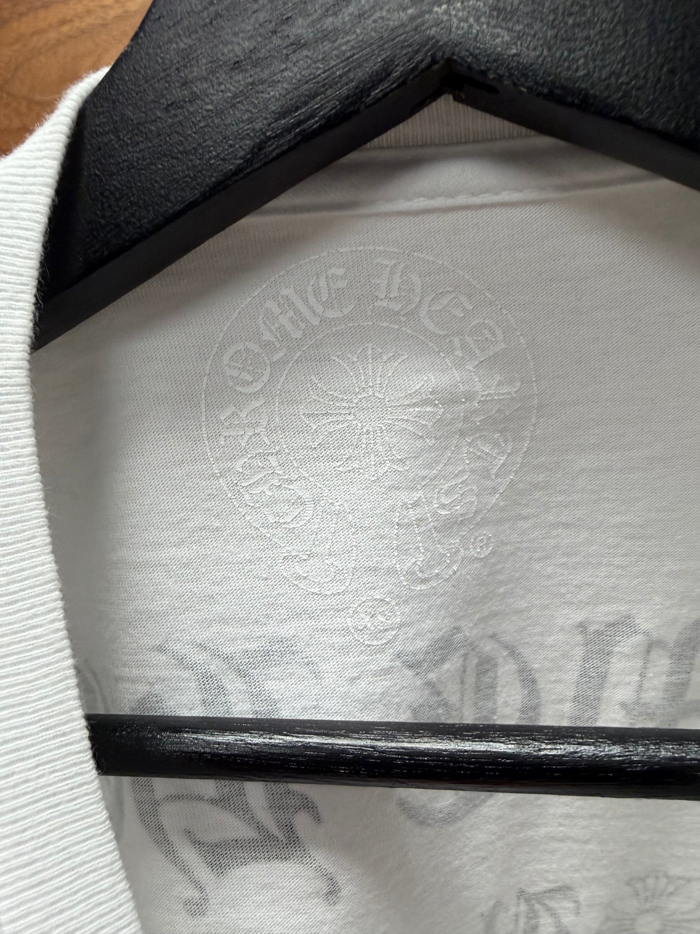 Chrome Hearts White Scroll Logo T-Shirt