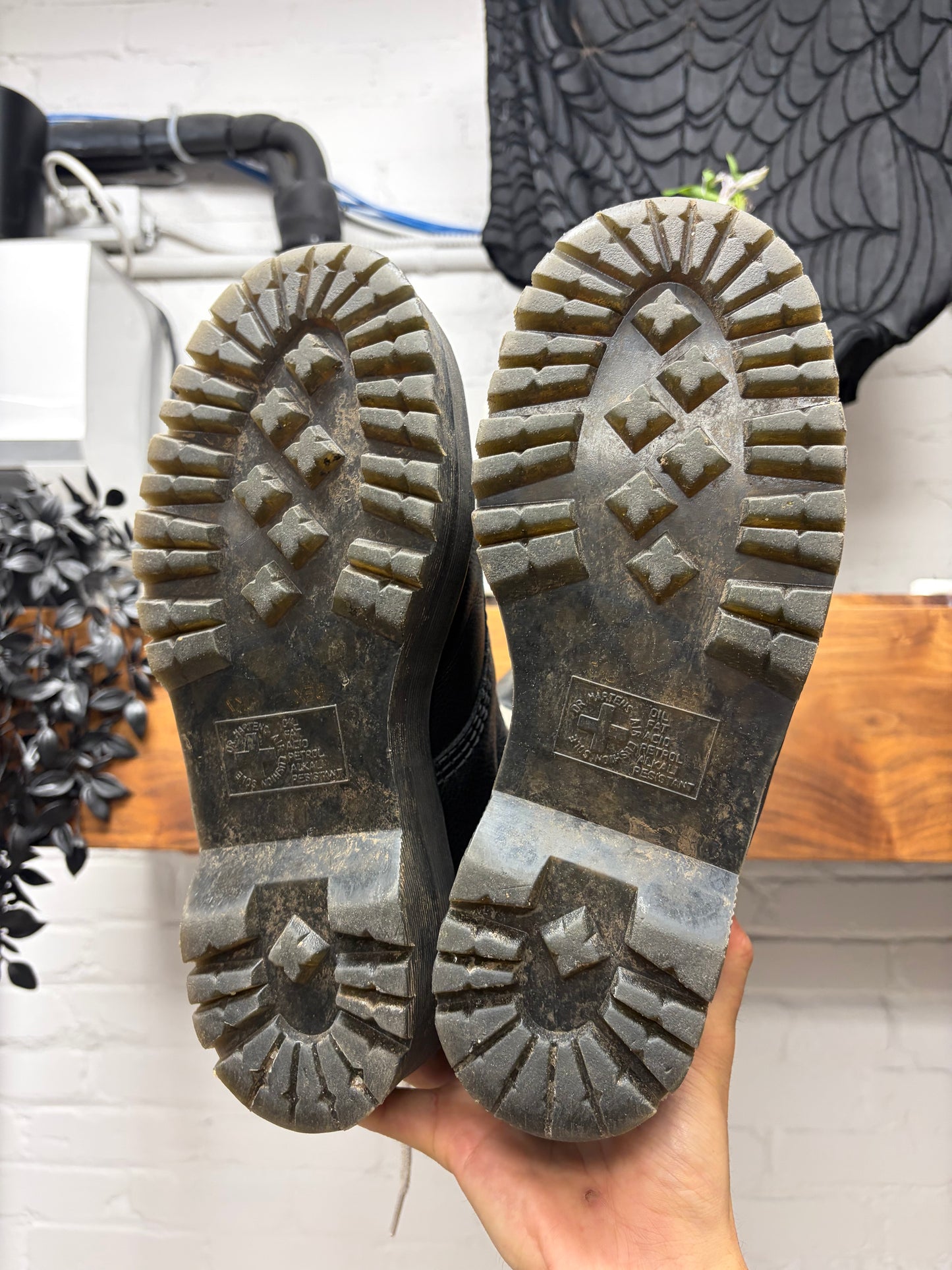 Rick Owens x Doc Martens ‘1918 Quad Sole’ Platform Black Leather High Top Boots