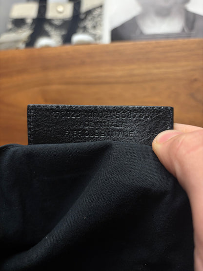 2015 Balenciaga Black Lambskin Leather ‘City Clip’ Clutch Bag