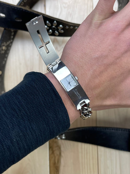 Vintage Jean Paul Gaultier Silver Cross Bracelet/ Hidden Vintage Jean Paul Gaultier Silver Cross Bracelet/ Hidden