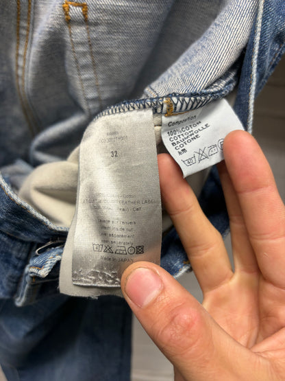 Dior Homme Blue ‘Clawmark’ Distressed Skinny Jeans