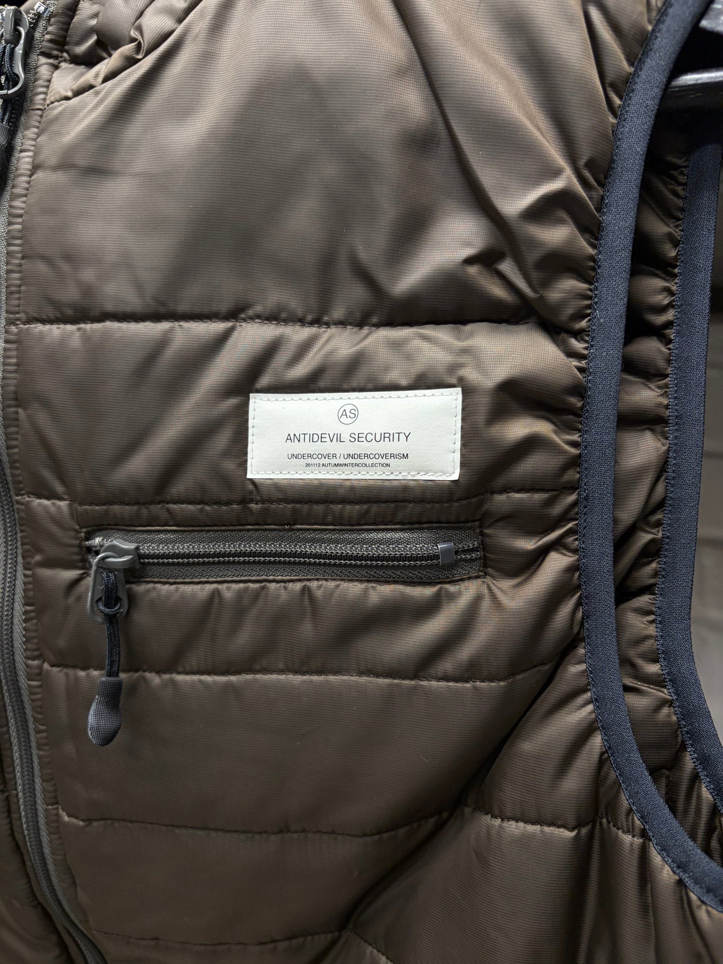 AW2011 Undercover ‘Underman’ Brown Down Filled Security Vest