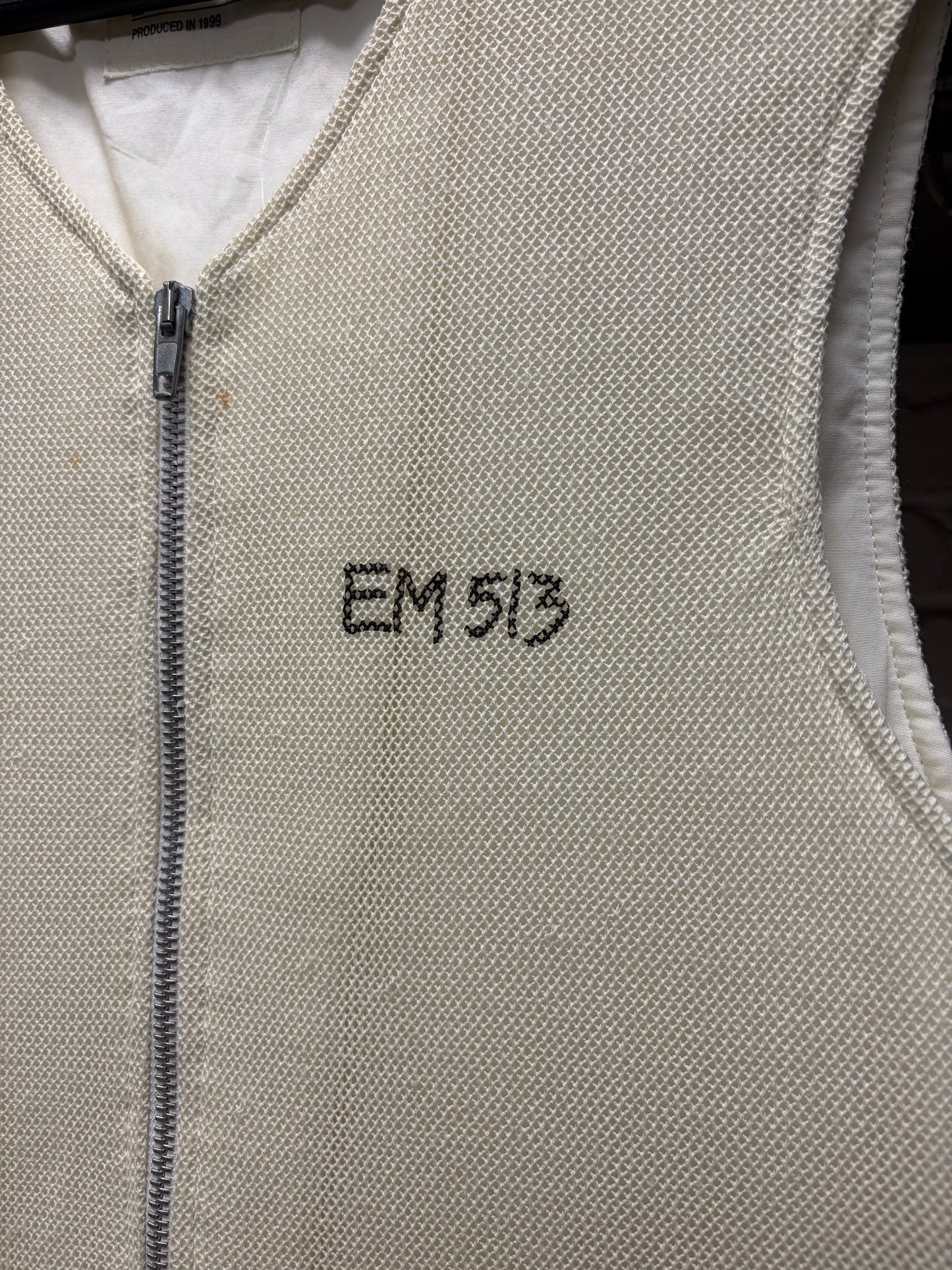 SS1999 Helmut Lang White ‘Badge ID’ Tactical Gilet Vest