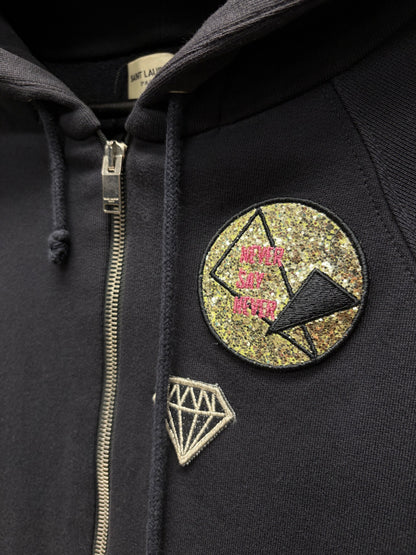 SS2017 Saint Laurent ‘Never Say Never’ Zip Up Hoodie