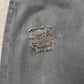 Acne Studios Flared Cut Distressed Grey Denim