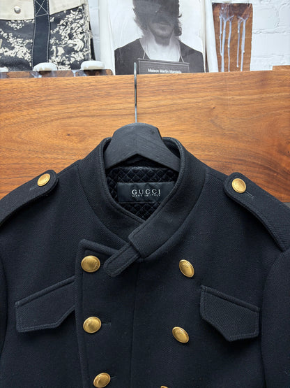 AW2010 Gucci by Frida Giannini ‘Napoleon’ Double Breasted Cropped Wool Coat