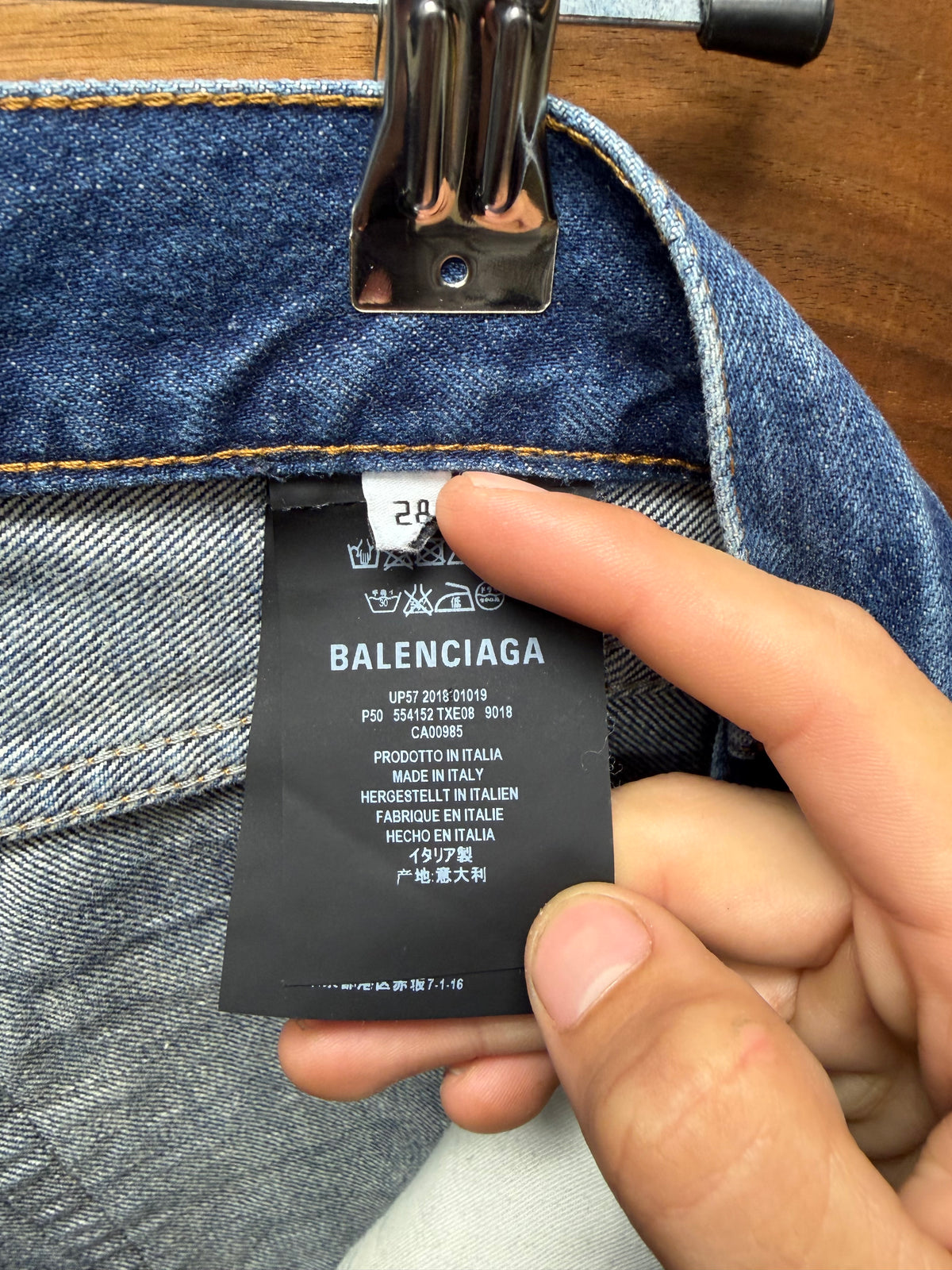 2018 Balenciaga Washed Blue
Bootcut Denim