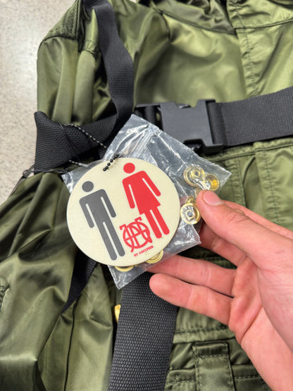 AW2003 Jean Paul Gaultier ‘Parachute’ Military Green Bondage Cargo Jacket