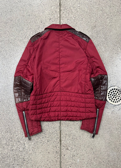 AW1997 Gucci by Tom Ford Red Down Filled Biker Jacket