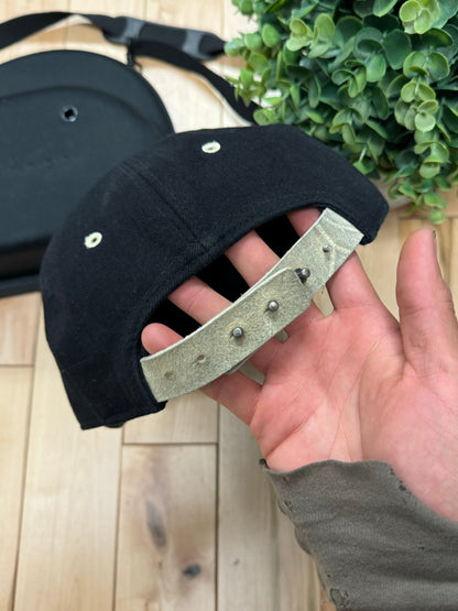 Rick Owens Leather SnapBack Hat and Hard Case Bag